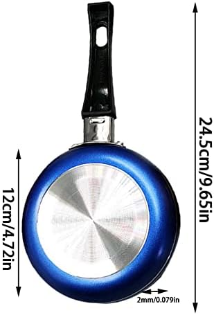 Unique Egg Fry Pan | Stainless Steel Egg Fry Pan | Rust-Proof Kitchen Gadgets,12 x 24 x 2 mm Non Stick Fry Pan for Whi Eggs 12x24x2mm Hanging Pan with Poo | Mini for Kitchen, Cafes, Restaurant|B0D2XPKP6G