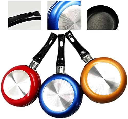 Unique Egg Fry Pan | Stainless Steel Egg Fry Pan | Rust-Proof Kitchen Gadgets,12 x 24 x 2 mm Non Stick Fry Pan for Whi Eggs 12x24x2mm Hanging Pan with Poo | Mini for Kitchen, Cafes, Restaurant|B0D2XPKP6G
