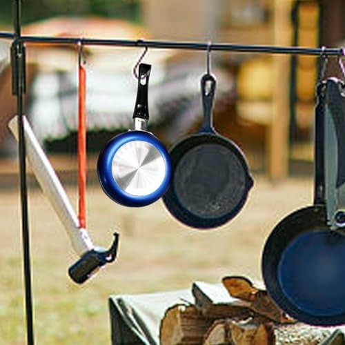 Unique Egg Fry Pan | Stainless Steel Egg Fry Pan | Rust-Proof Kitchen Gadgets,12 x 24 x 2 mm Non Stick Fry Pan for Whi Eggs 12x24x2mm Hanging Pan with Poo | Mini for Kitchen, Cafes, Restaurant|B0D2XPKP6G