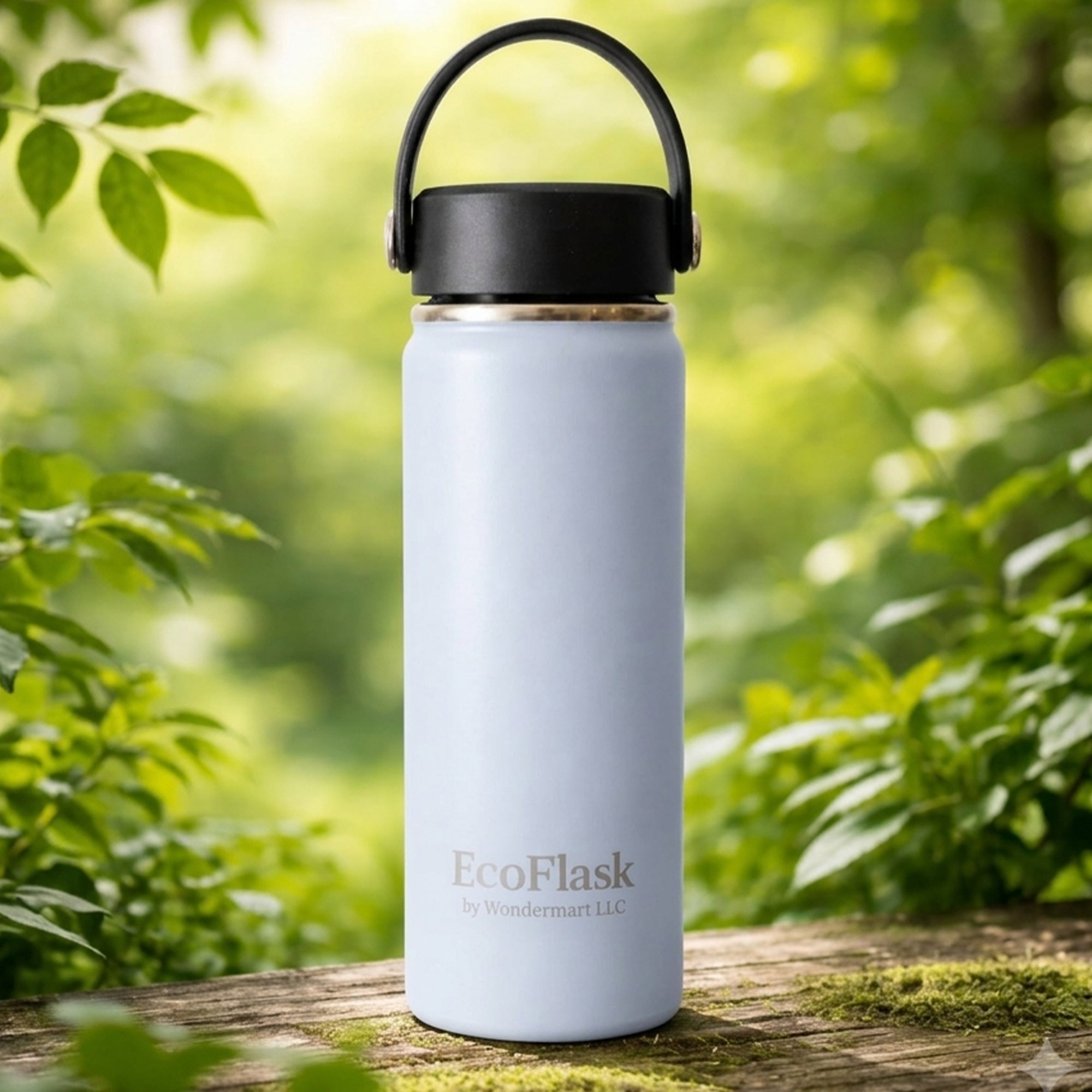 EcoFlask Stainless Steel Insulated Water Bottle with Carry Handle, 32oz and 18oz, Wide Mouth, Double Wall Vacuum Insulated, Multiple Colours