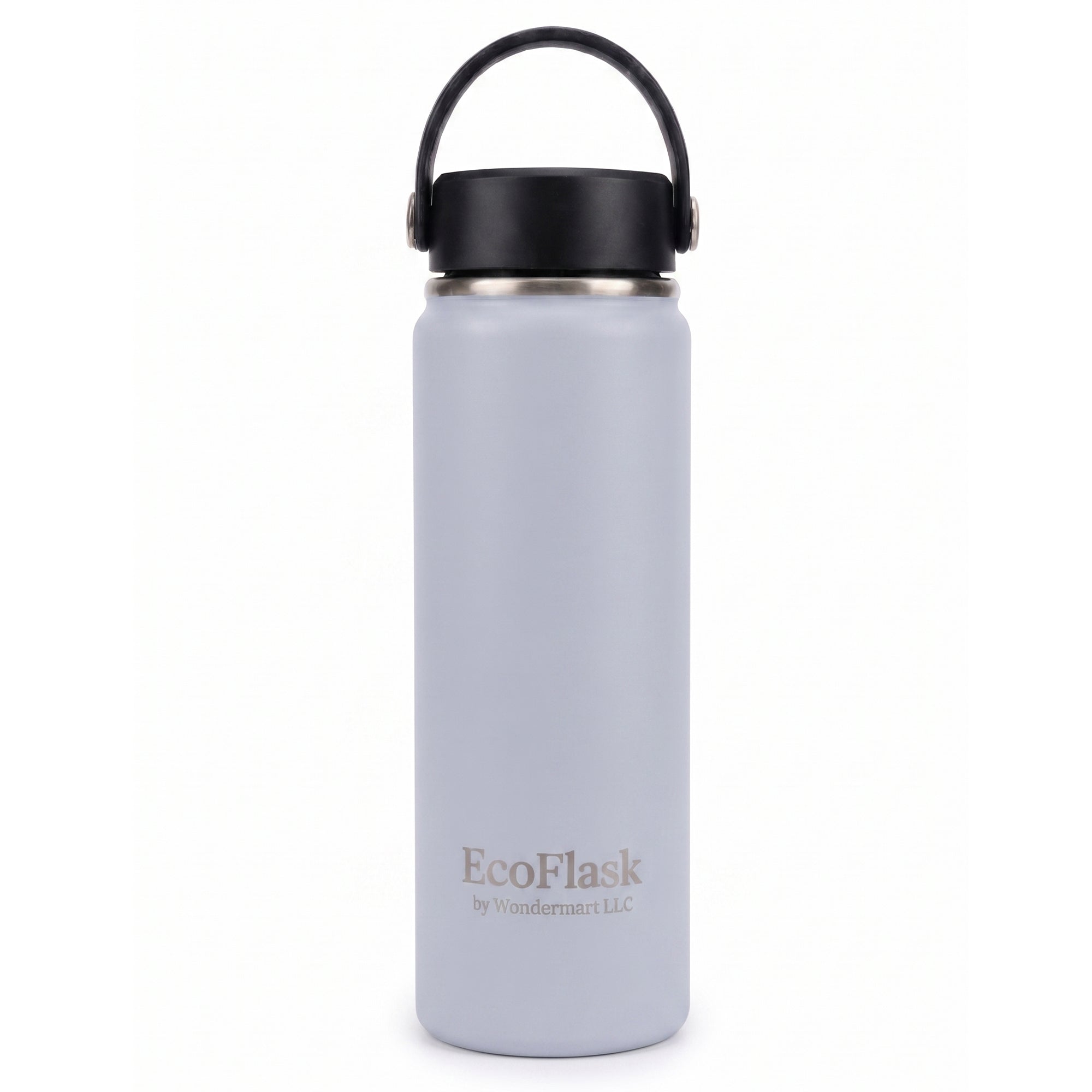 EcoFlask Stainless Steel Insulated Water Bottle with Carry Handle, 32oz and 18oz, Wide Mouth, Double Wall Vacuum Insulated, Multiple Colours