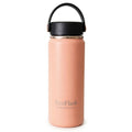 EcoFlask Stainless Steel Insulated Water Bottle with Carry Handle, Wide Mouth, Double Wall Vacuum Insulated, Blush Coral